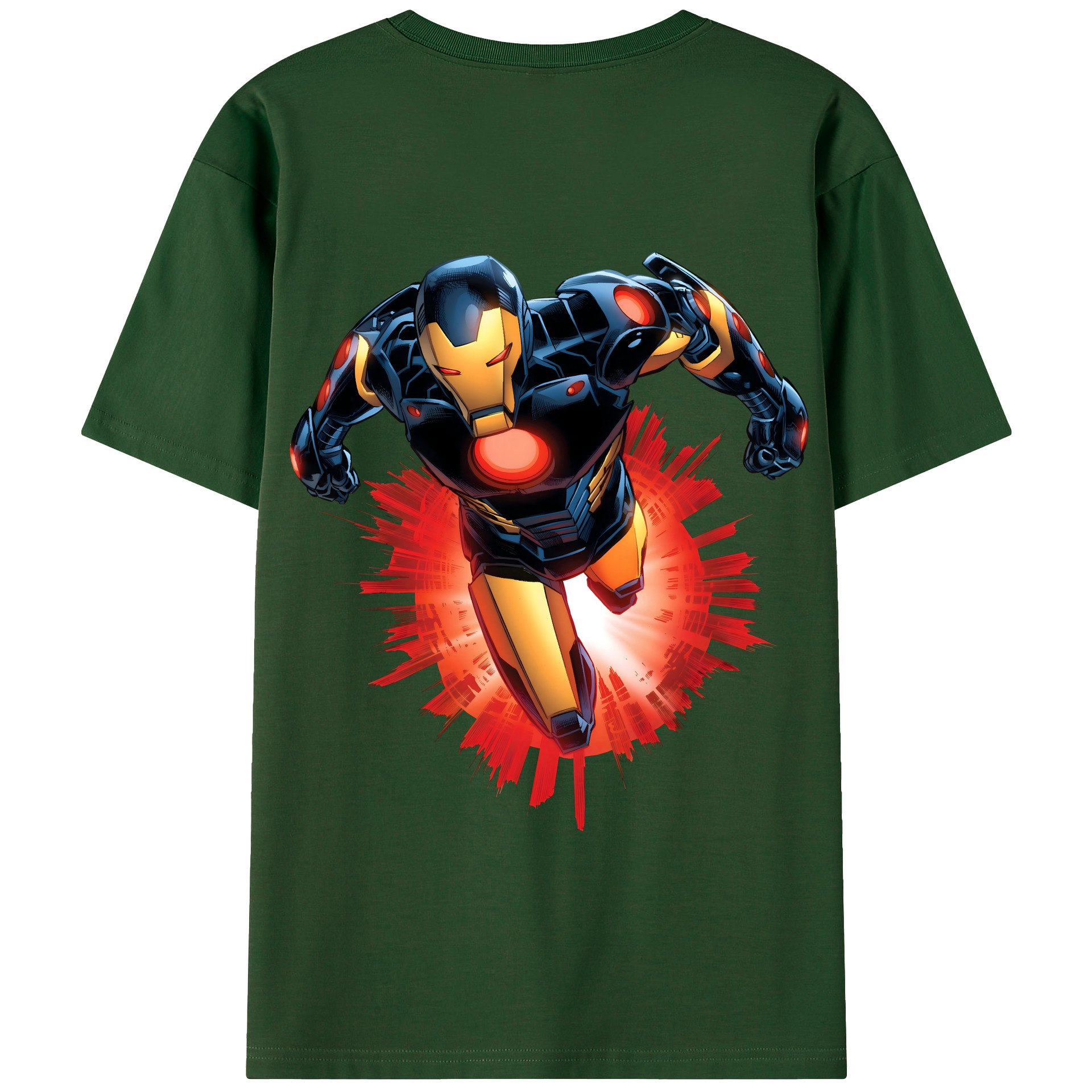 （画像用） アベンジャーズ The Avengers 綿100％半袖Tシャツ（背面プリント）
